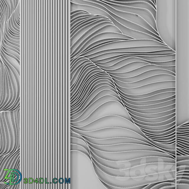 Waves Metal wall panel 18