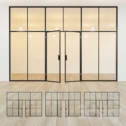 Glass partition. Door. 41 