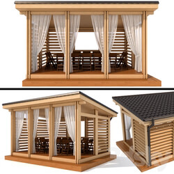 Arbor in a modern style Other 3D Models 