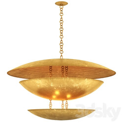 Arteriors Home Florko GOLD LEAF Pendant light 3D Models 