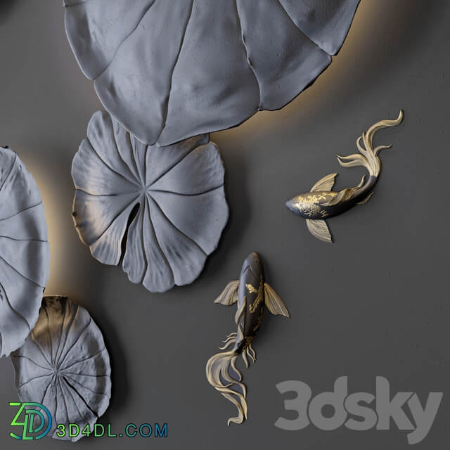 Other decorative objects Wall decor Water Lily