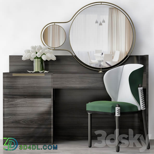Toilet table Furniture Consoles Outfit Laurameroni low poly 3D Models
