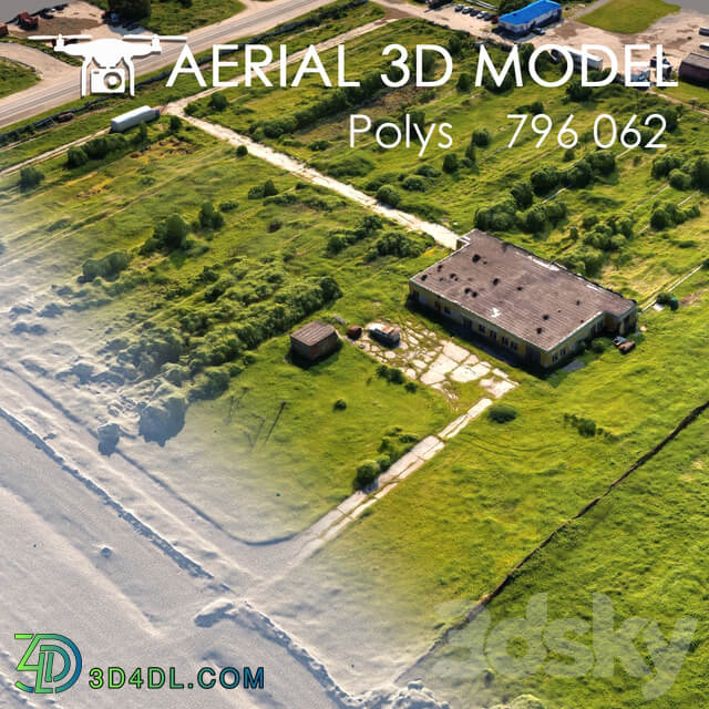 Aerial scan 1 Urban environment 3D Models