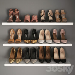 A set of women 39 s shoes I Women shoes 02 Footwear 3D Models 