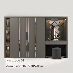 Wardrobe Display cabinets wardrobe02 