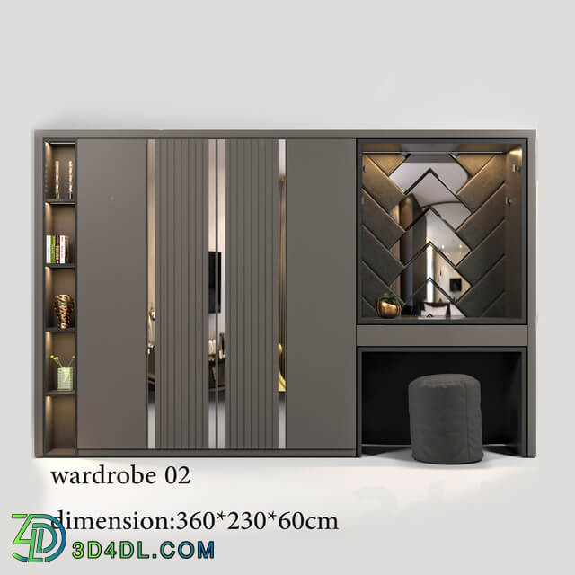 Wardrobe Display cabinets wardrobe02