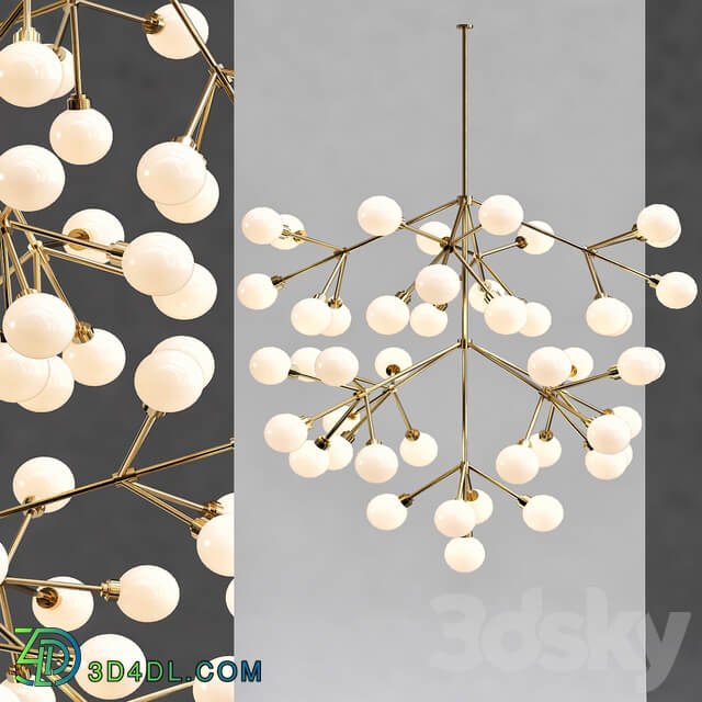 Tech Lighting Mara Grande Chandelier Pendant light 3D Models