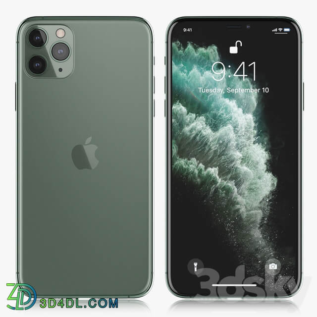 Apple iPhone 11 pro MAX Midnight Green