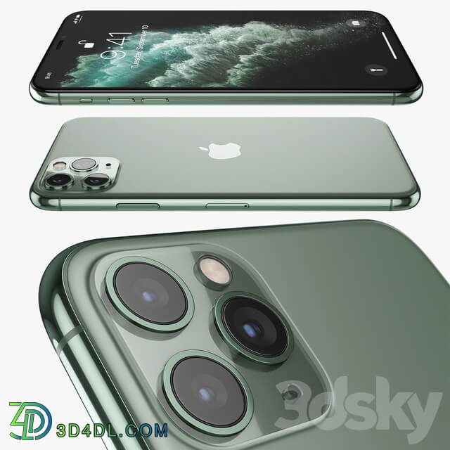 Apple iPhone 11 pro MAX Midnight Green