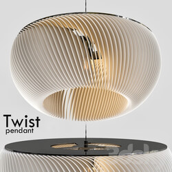 Twist pendant Pendant light 3D Models 