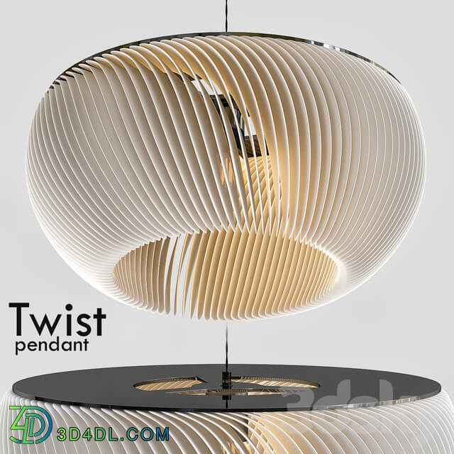 Twist pendant Pendant light 3D Models