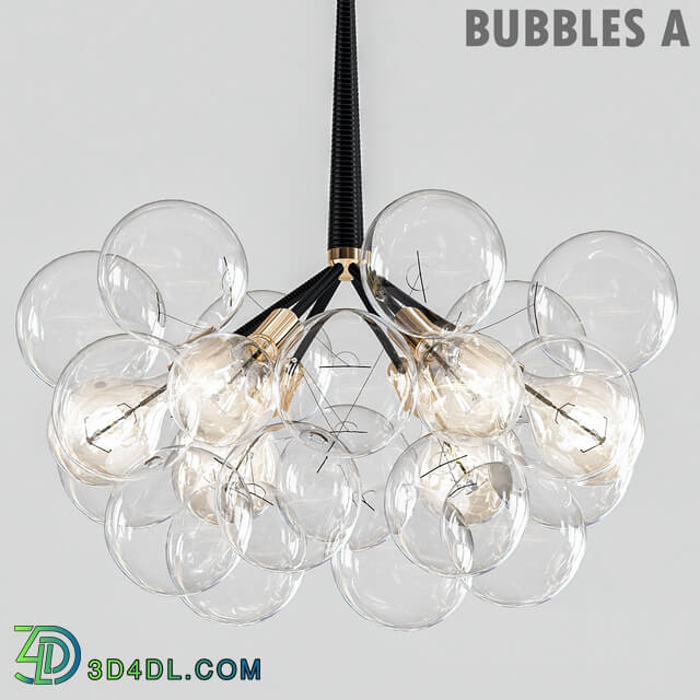 Bubbles A Pendant light 3D Models