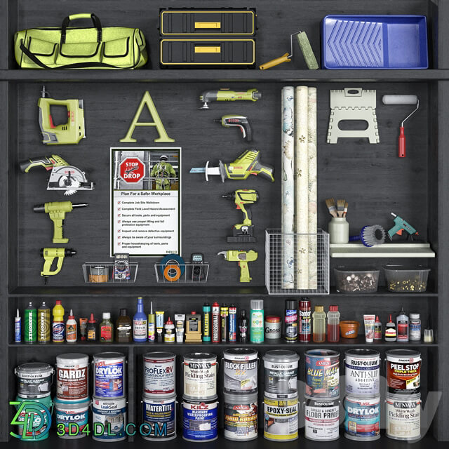 Shop garage tools set 10