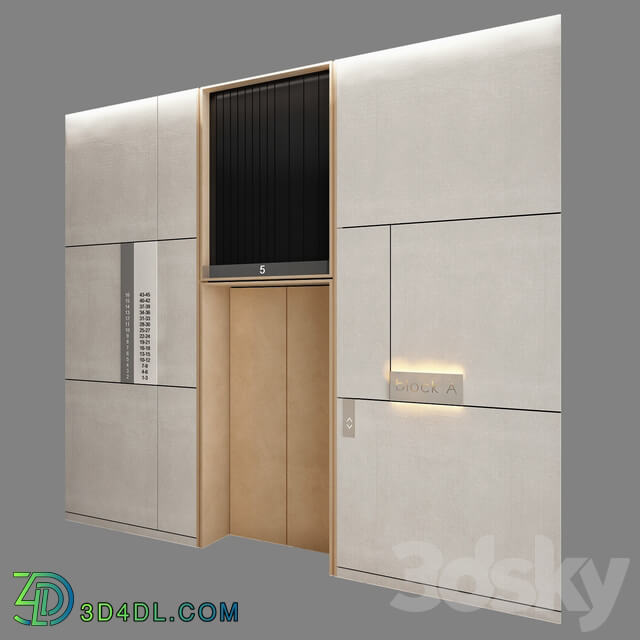 Wall panel elevator