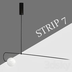 Strip 7 Pendant light 3D Models 