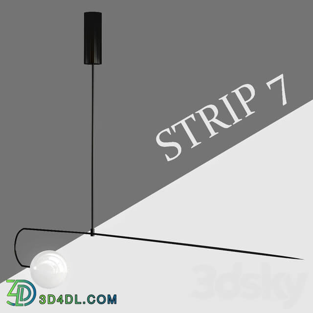 Strip 7 Pendant light 3D Models