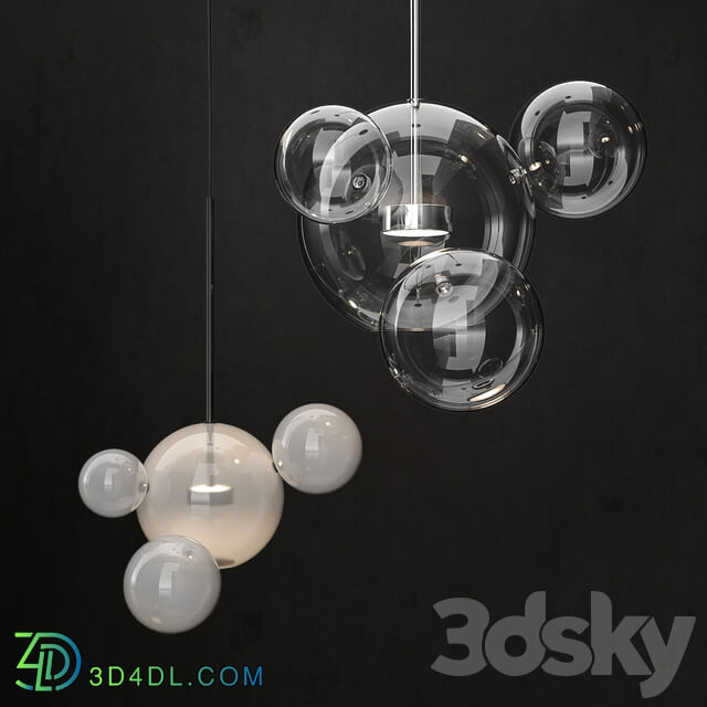 Chandelier Giopato Coombes Bolle 4 lights Pendant light 3D Models