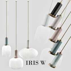 iris w Pendant light 3D Models 