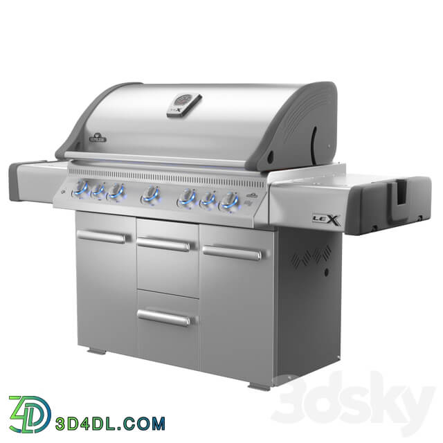 Napoleon LEX 730 RSBI gas grill BBQ 3D Models