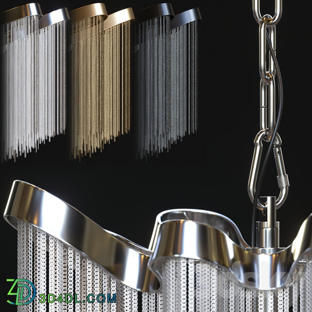 Terzani stream chandelier Pendant light 3D Models