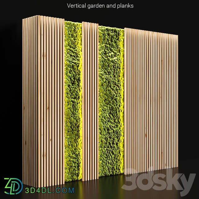 Vertical garden and planks 2