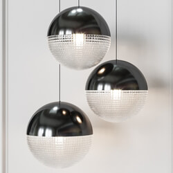 Pendant lamp Lee Broom LENS FLAIR PENDANT Matte Black Pendant light 3D Models 