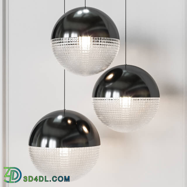 Pendant lamp Lee Broom LENS FLAIR PENDANT Matte Black Pendant light 3D Models