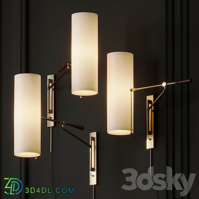 Frankfort Articulating Wall Light by AERIN 3D Models