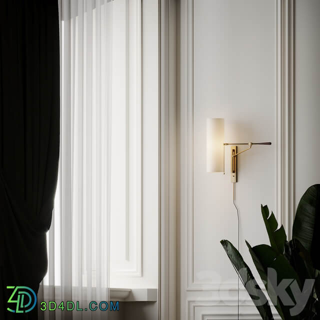 Frankfort Articulating Wall Light by AERIN 3D Models