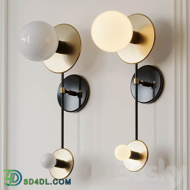 Double Wall Brass Sconce by ETSY 3D Models