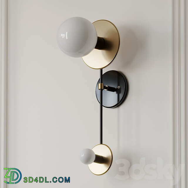 Double Wall Brass Sconce by ETSY 3D Models