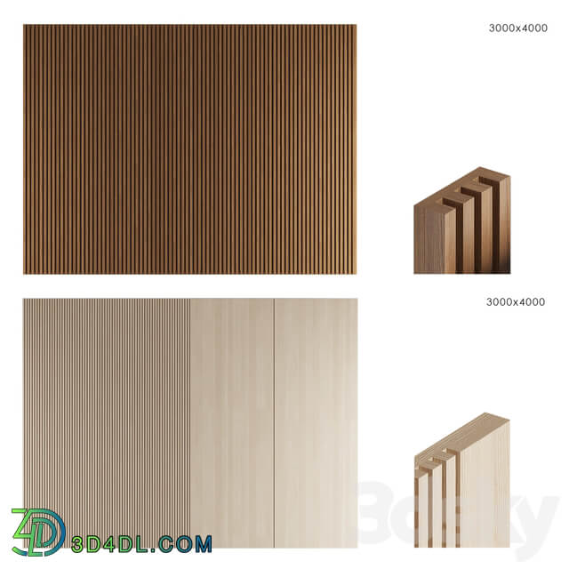 Other decorative objects Wood panels set 1