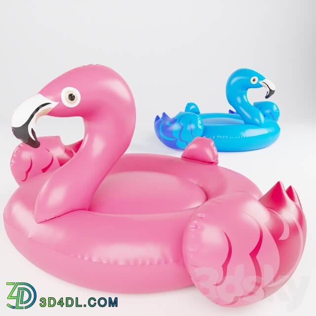 Miscellaneous Swimming Flamingo