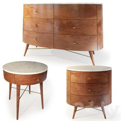 Sideboard Chest of drawer Chest and nightstand Acorn Penelope. Dresser bedside table by West Elm 