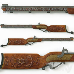 Vintage decorative shotgun Miscellaneous 3D Models 