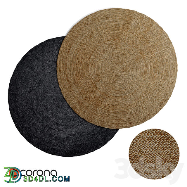 Round jute rug