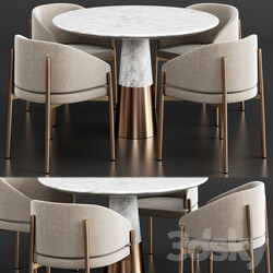 Table Chair CB2 Porro Dinning Set 