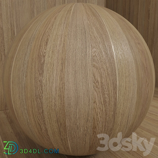 Wood oak material seamless set 87