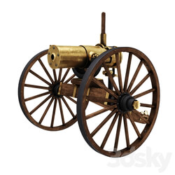 Antique Bronze Gun Miscellaneous 3D Models 