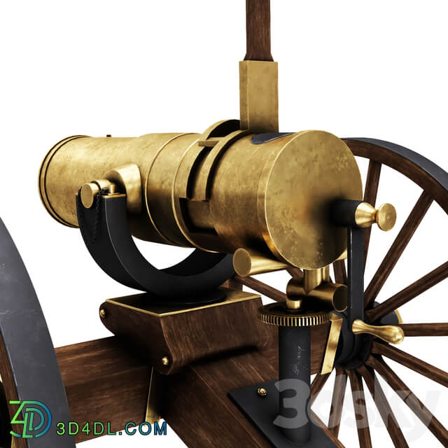 Antique Bronze Gun Miscellaneous 3D Models