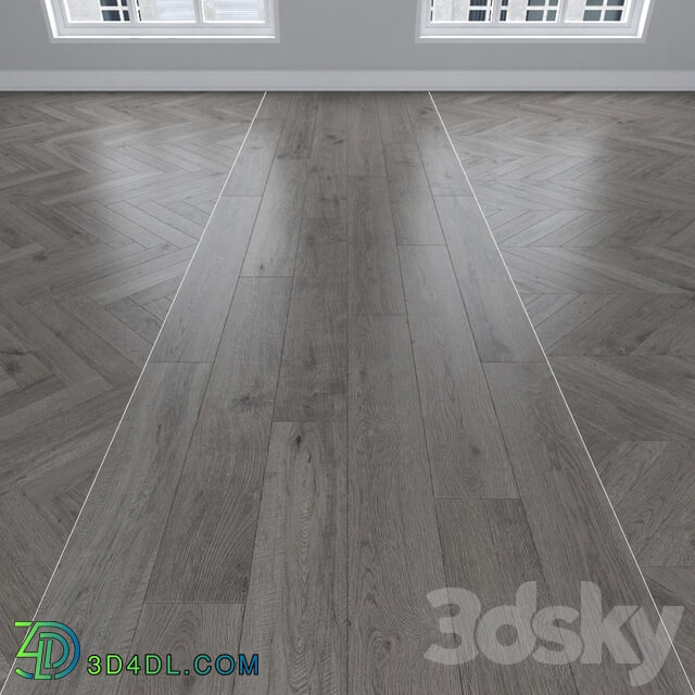 Wood Parquet Oak gray 3 types herringbone linear chevron.