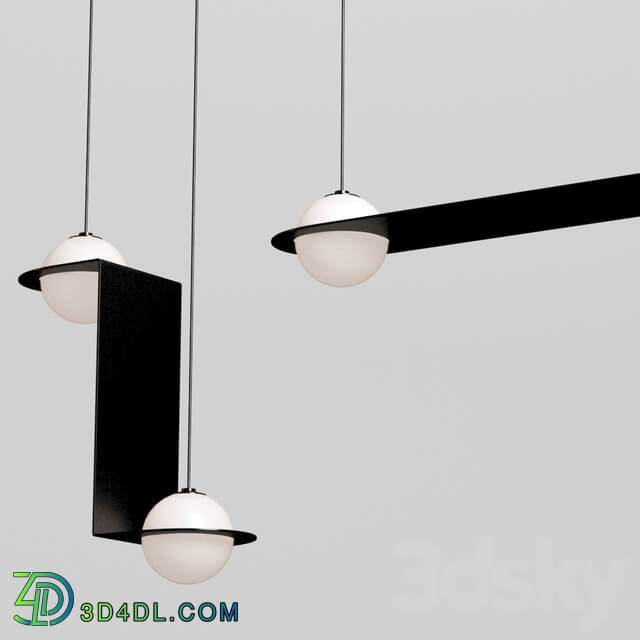 Laurent suspension light collection Pendant light 3D Models