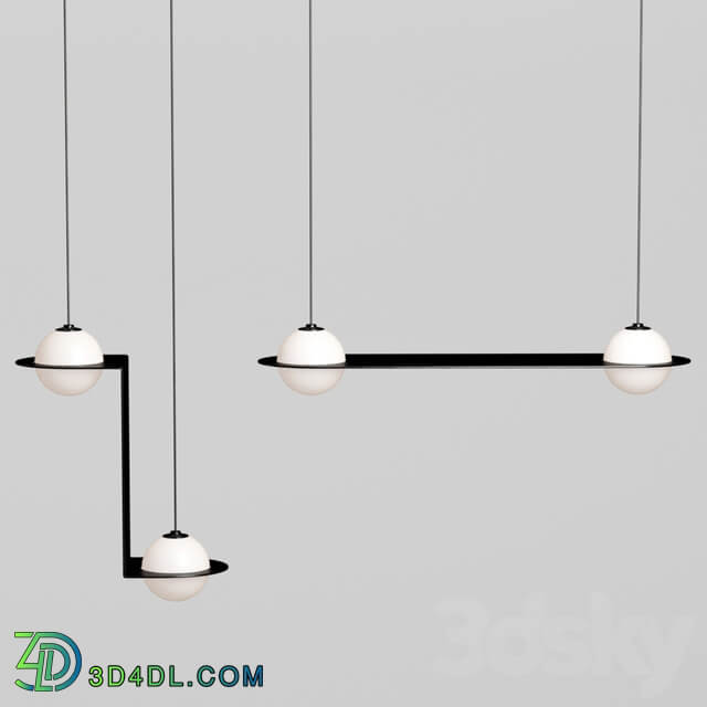 Laurent suspension light collection Pendant light 3D Models