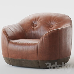 Armchair Natuzzi Furrow 