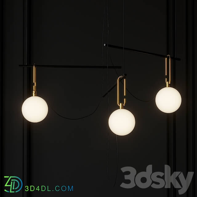 NH S3 Suspension Lamp By Neri Hu Pendant light 3D Models