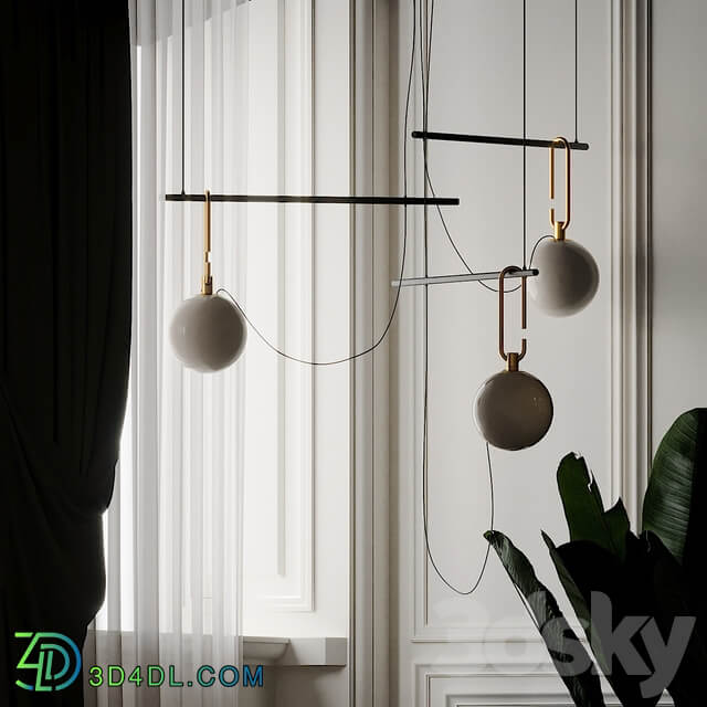 NH S3 Suspension Lamp By Neri Hu Pendant light 3D Models