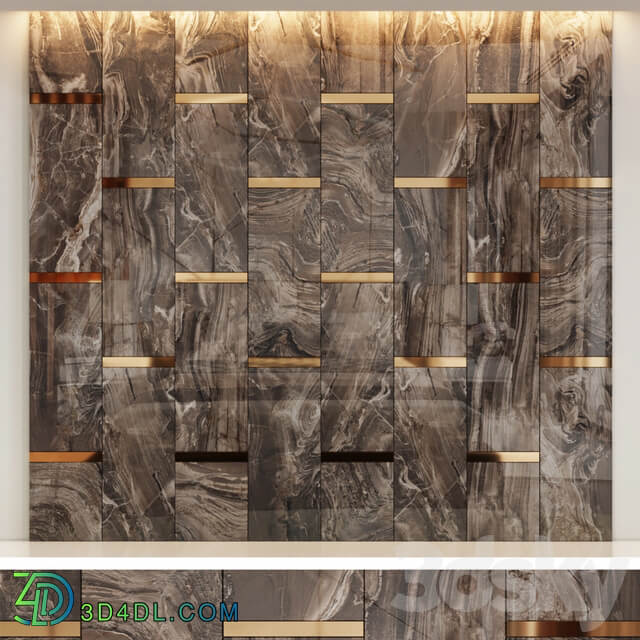 Decorative panel Rex Marble brown