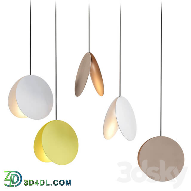 Petal Pendant light 3D Models