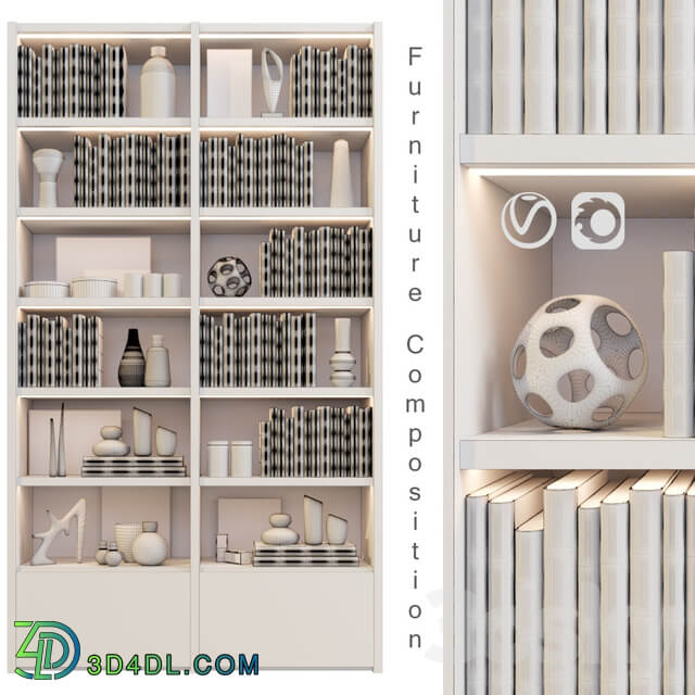 BoConcept set 17 Rack 3D Models