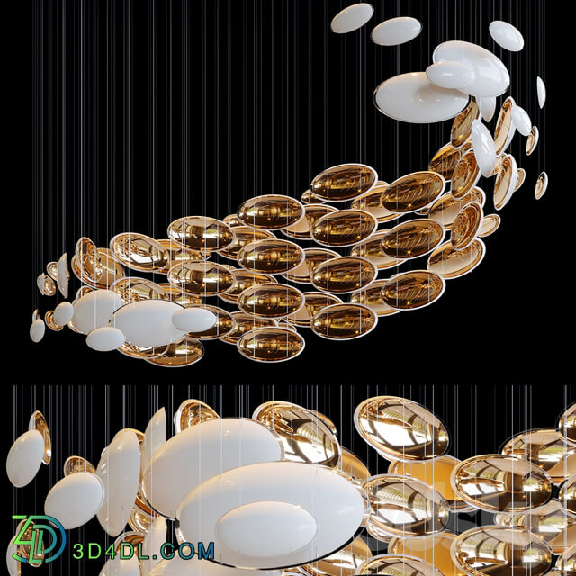 Sans souci bowls Pendant light 3D Models